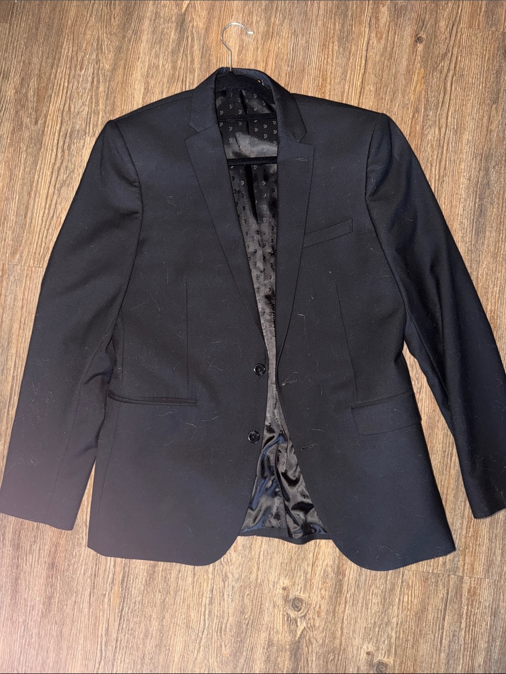 Farah Men's Black Two-Button Sport Coat